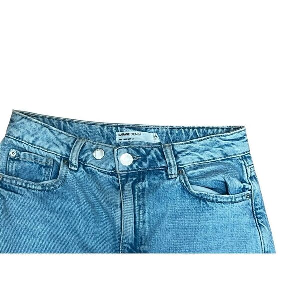 Garage Denim Wide Leg Y2K Patchwork Light Wash High Waist Jeans Size 5(27) - Picture 3 of 7